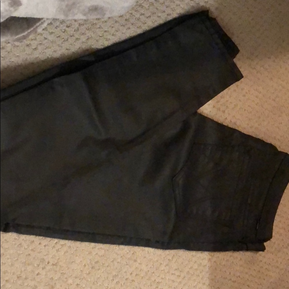 Super unique black matte/shine pant